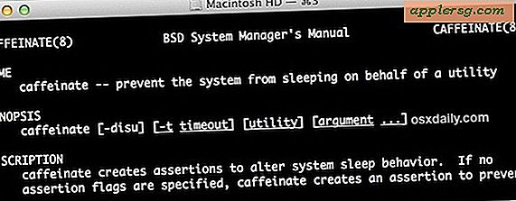 Inaktivera sömn på en Mac från kommandoraden med koffein