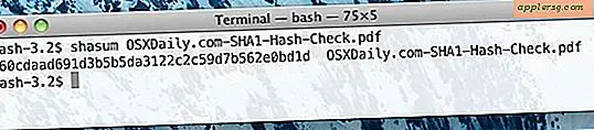 Kontroller SHA1 checksum i Mac OS X