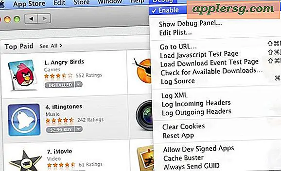 Aktivér Mac App Store Skjult fejlretning menu