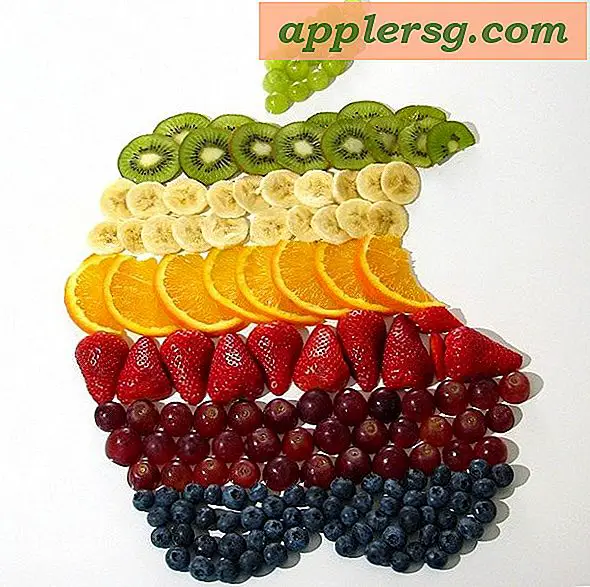 Apple Logo lavet af frugt