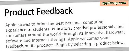 Send Apple Feedback Om Produkter