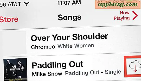 Brug "Vis alle musik" til at skifte iCloud Songs Viser i Music App til iOS