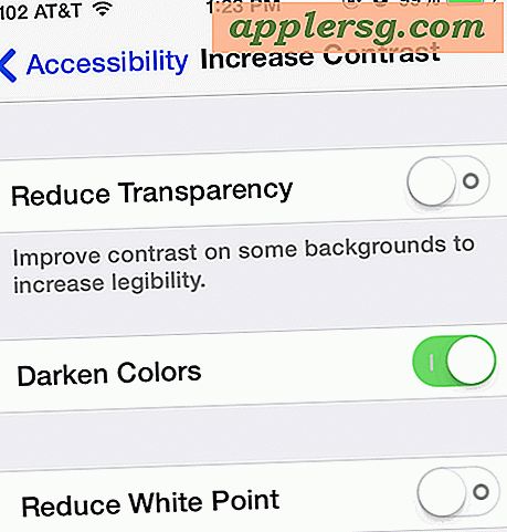 Använd mörkare färger för att öka textfärgskontrast i iOS
