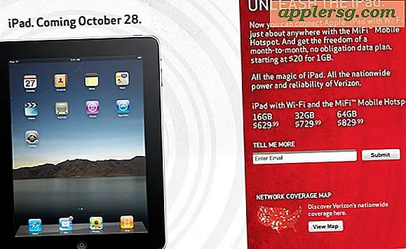 Verizon iPad udgivelse sat for 28. oktober