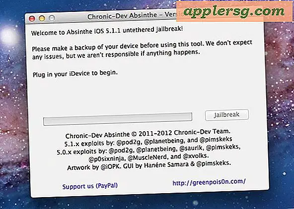 Sådan Jailbreak iPhone, iPad eller iPod touch på iOS 5.1.1 med Absinthe 2.0