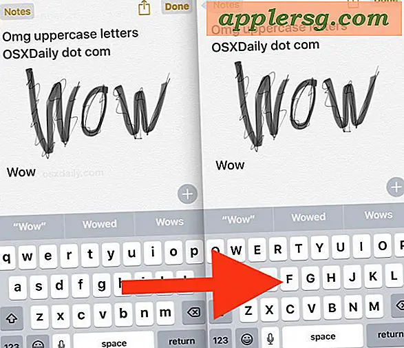 Sådan ændres tastaturet til store bogstaver på iPhone og iPad