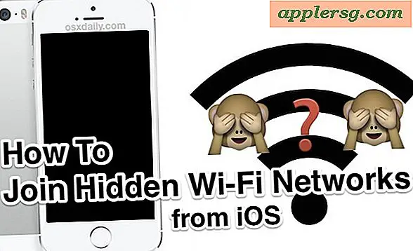 Så här går du med i ett doldt Wi-Fi-nätverk med SSID för sändning från iOS