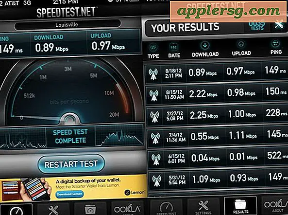 Testa och jämför mobila bredbandshastigheter på iPhone och Android med Speed ​​Test