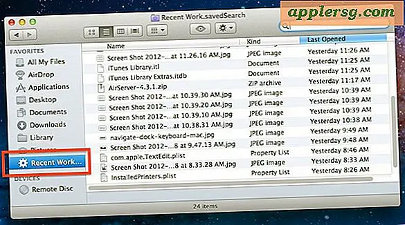 2 sätt att få tillgång till Yesterdays-filer och nyligen arbetat på en Mac