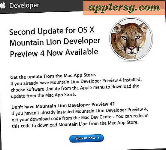 OS X Mountain Lion Developer Preview 4 Update 2 Udgivet