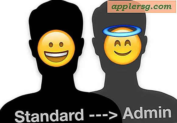 Skift standard til administratorkonto i Mac OS X