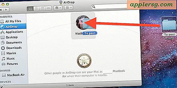 Sådan bruger du AirDrop i Mac OS X
