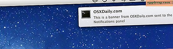 Ændre, hvor lange meddelelsesbannere vedvarer i Mac OS X