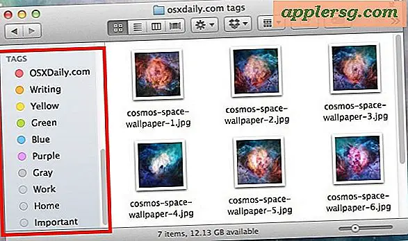 Dölj etiketter från Mac Finder Sidebar i Mac OS X