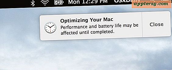 Meddelandet "Optimera din Mac" i Mac OS X förklaras