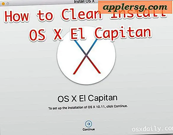 Sådan rengøres Installer OS X El Capitan på en Mac