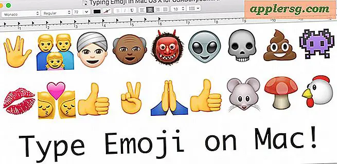 Adgang og brug Emoji i Mac OS X