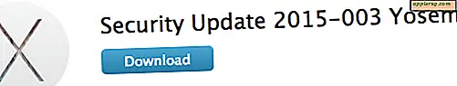 Säkerhetsuppdatering 2015-003 för OS X Yosemite Released