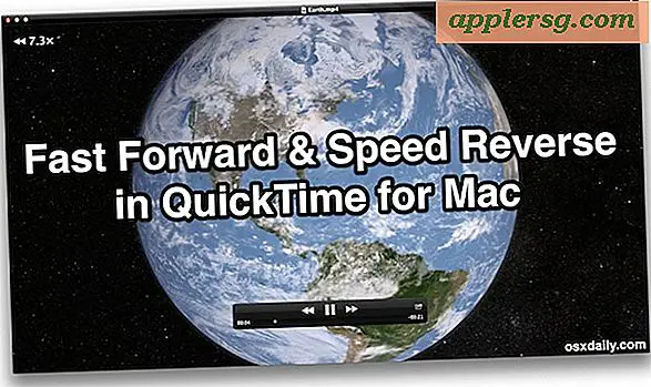 Snabbspolning i QuickTime & Speed ​​Reverse med gester