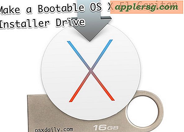 Sådan oprettes en OS X El Capitan Boot Installer USB-flashdrev