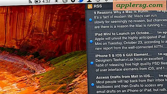 Få RSS-feeds i OS X Notification Center med RSS.app