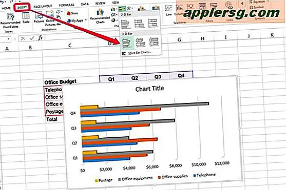 So erstellen Sie ein Balkendiagramm in einer Excel-Tabelle