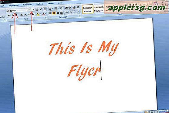 Sådan oprettes en flyer på Microsoft Word 2007