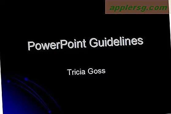Riktlinjer för PowerPoint-presentation