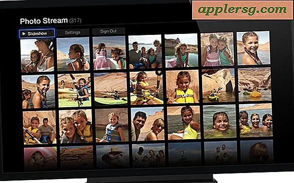 Vis iCloud Photo Stream som diasshow eller screen saver på Apple TV
