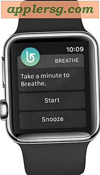 Sådan deaktiverer du påmindelser om ånde på Apple Watch