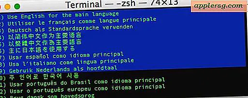 Sådan ændres Mac System Language via kommandolinje
