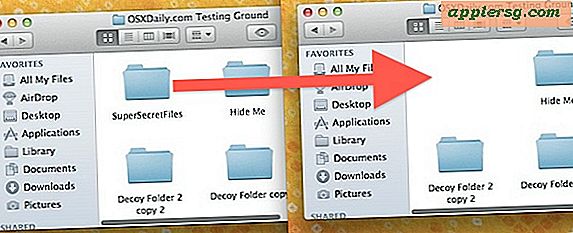 Nascondi cartelle in Mac OS X