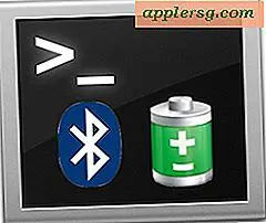 Sådan kontrolleres Bluetooth-tastaturets batteriniveauer fra kommandolinjen på Mac OS X