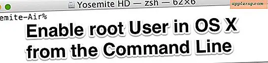 Sådan aktiveres og deaktiveres root-bruger fra kommandolinje i Mac OS X