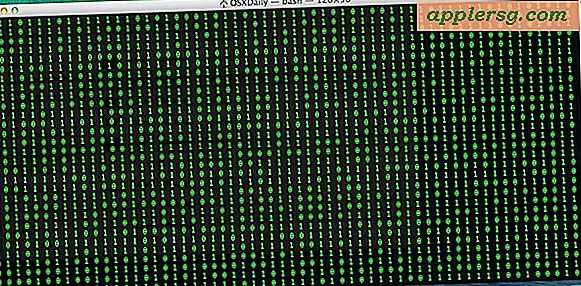 Verander de terminal in een matrix-stijl scroll-scherm van binair of gibberish