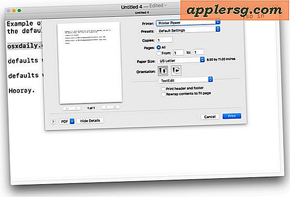 Come mostrare la finestra di dialogo Dettagli di stampa espansa in Mac OS per impostazione predefinita
