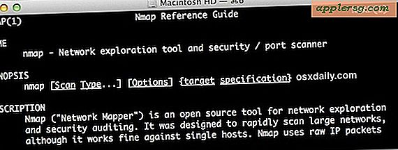 Nmap til Mac OS X Explorerer netværk, scanningsporte og mere