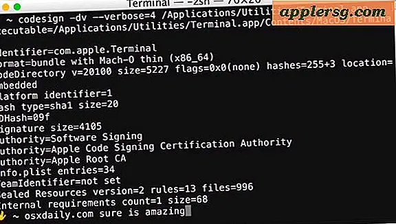 Comment afficher et vérifier les signatures de code pour les applications dans Mac OS X