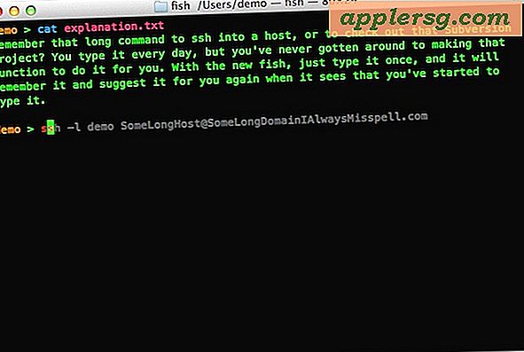 Fish Shell für Mac OS X macht die Befehlszeile intelligenter und freundlicher
