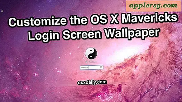 Verander de achtergrond van het login-scherm in OS X Mavericks