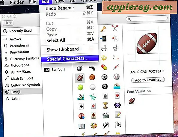 Gebruik Speciale tekens en Emoji rechtstreeks in de Finder van Mac OS X