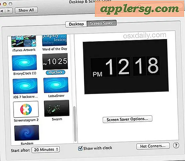 Nieuwe screensavers installeren in Mac OS X