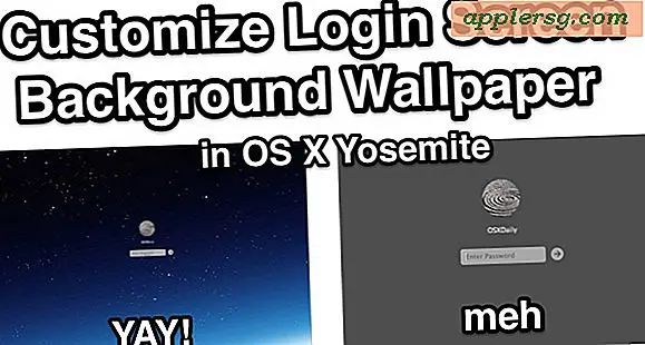 Hur man anpassar inloggningsskärmen Bakgrund av Mac i OS X Yosemite