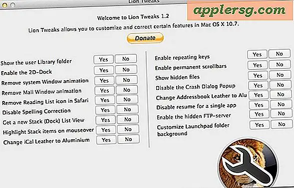 Lion Tweaks gør tilpassing af Mac OS X Lion-funktioner lige så nem som et klik