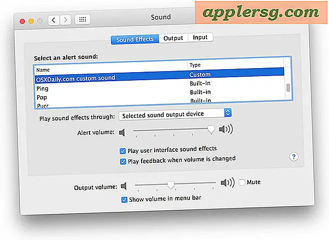 Een aangepast systeem waarschuwingsgeluid maken voor Mac OS X