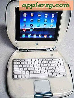 The Clamshell iBook Brugt som iPad Stand, Meget Unikt!