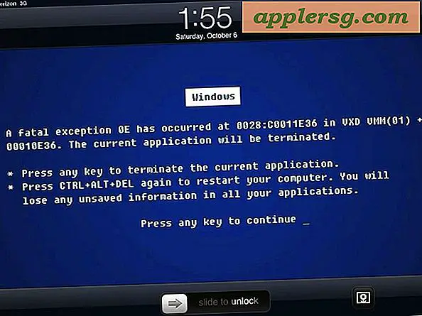 La schermata blu della morte di Windows crea una divertente schermata di blocco dell'iPad