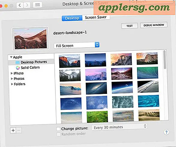 Toegang tot foutopsporingsopties in Desktop System-voorkeuren van Mac OS X