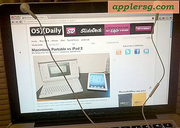 Laat iPhone- en iPod-oordopjes vasthouden aan de MacBook Pro met een Silly Mac Trick