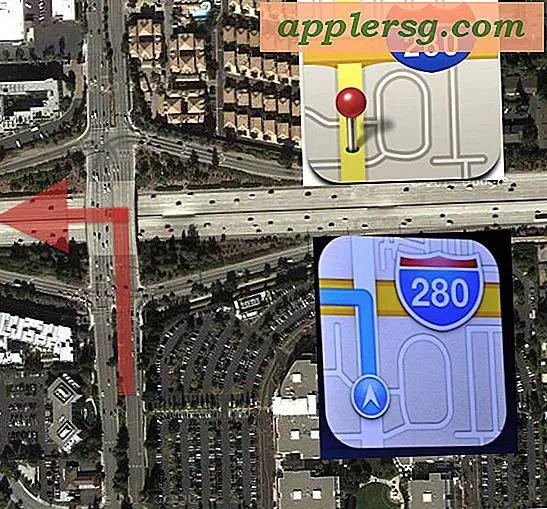 Icône de cartes dans iOS 6 a des directions au large d'un pont [Humour]